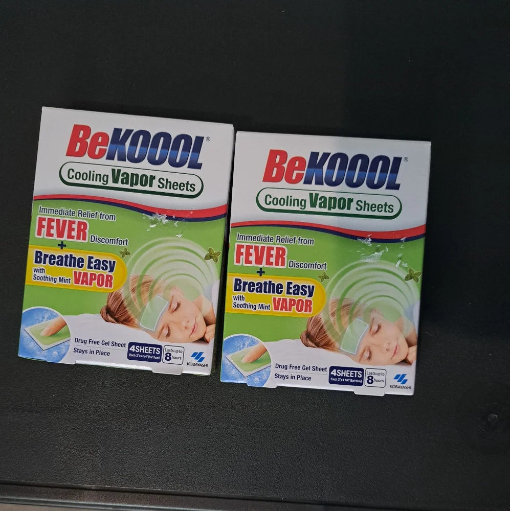 BeKOOOL Cooling Vapor Sheets 2 pack (8 sheets) NEW